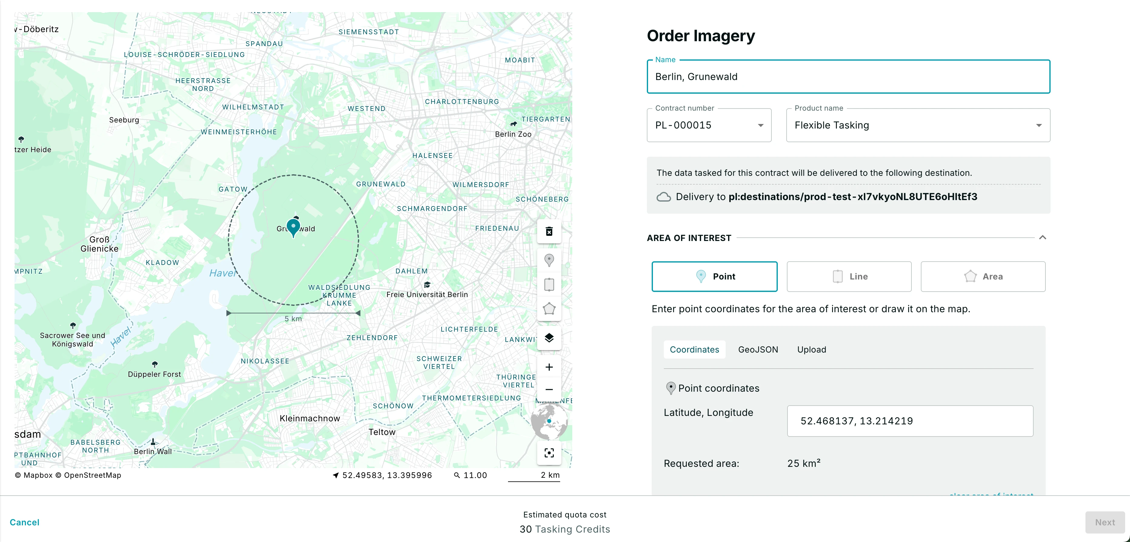 Auto Delivery destination id