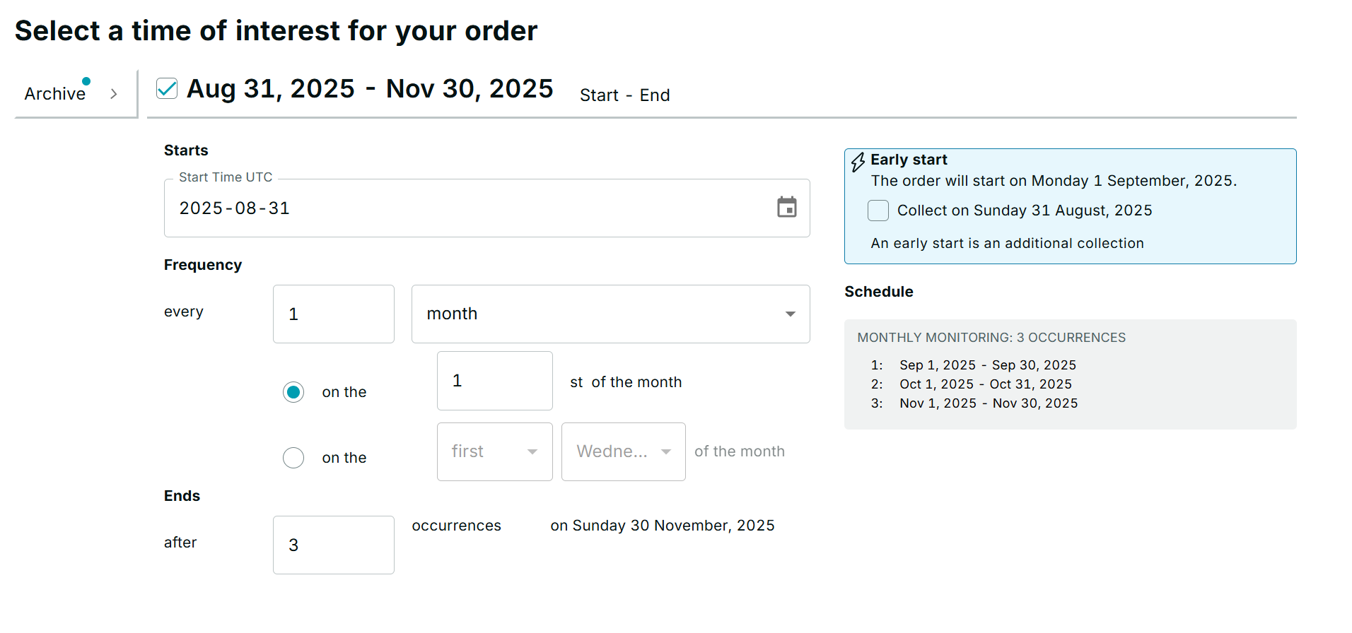 Monitoring
Monthly