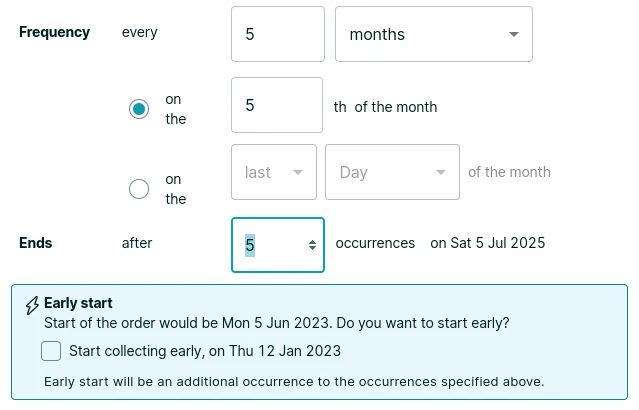 Monitoring
Monthly