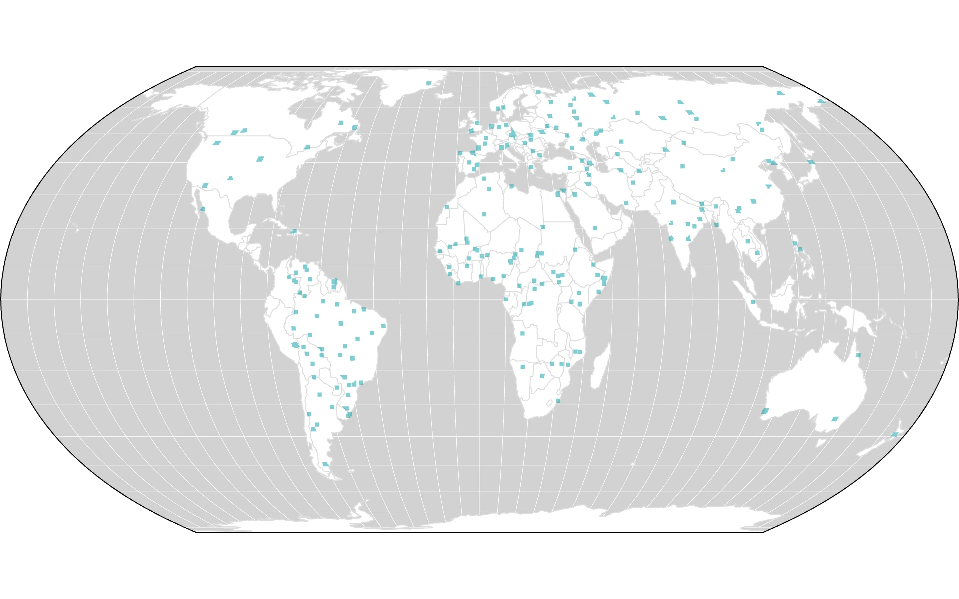 Available locations with Planet Sandbox Data.