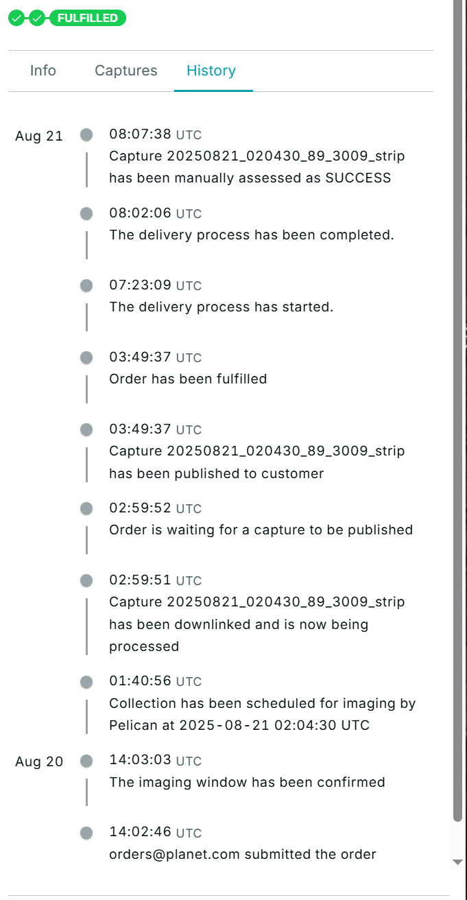 Order History