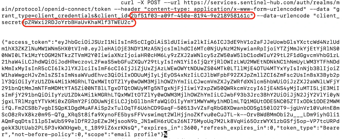 Access‑Token Command‑Line Output