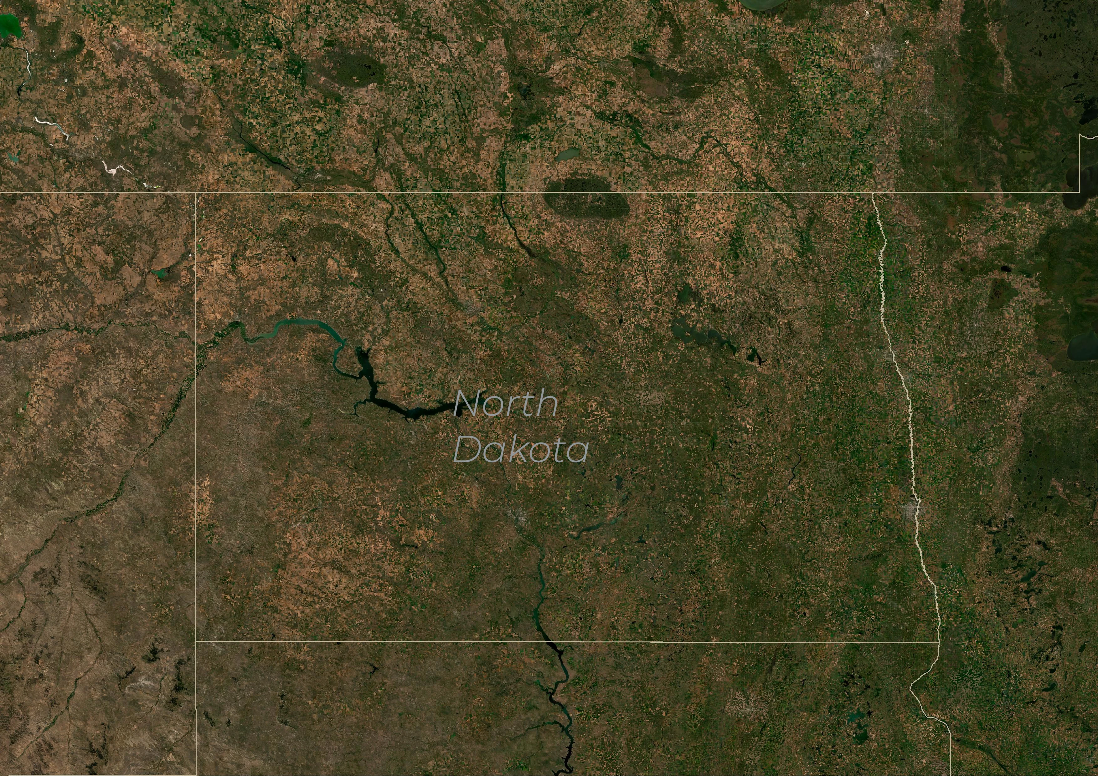 North Dakota (Planet Basemaps July-October 2024)