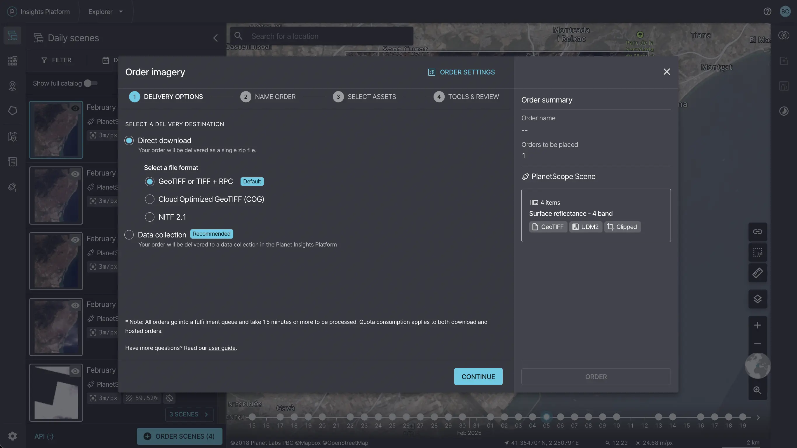 Pick a file format for local download.