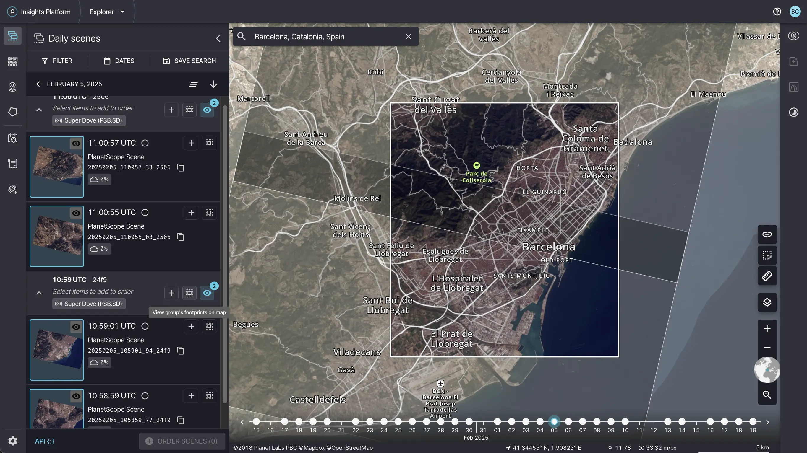 View preview tiles for your search results.