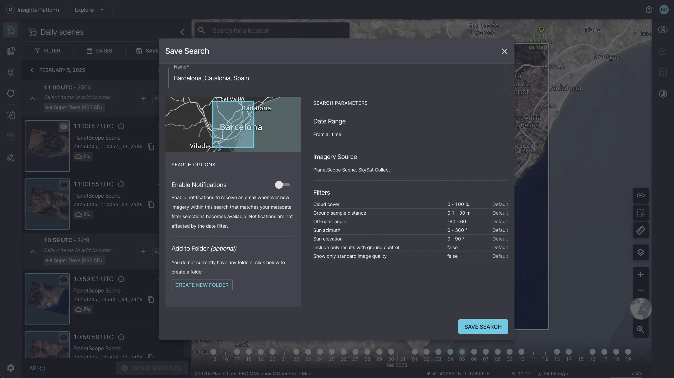 Save your searches to reuse later or monitor for new images.