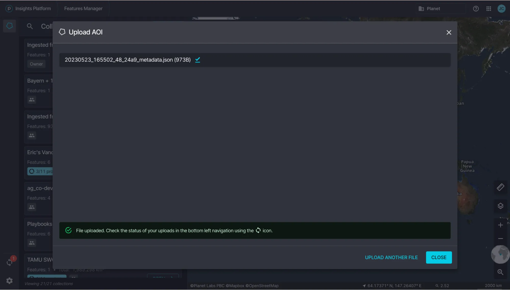Async uploads