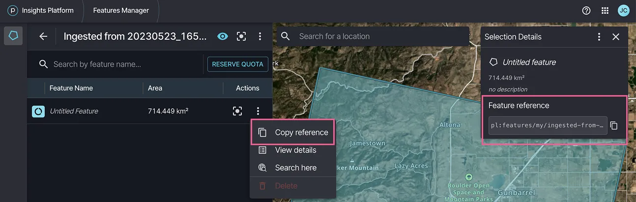 Copy Feature Reference