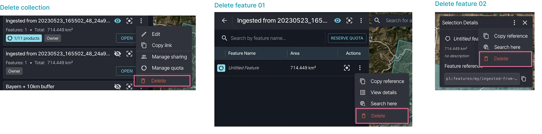 How to delete