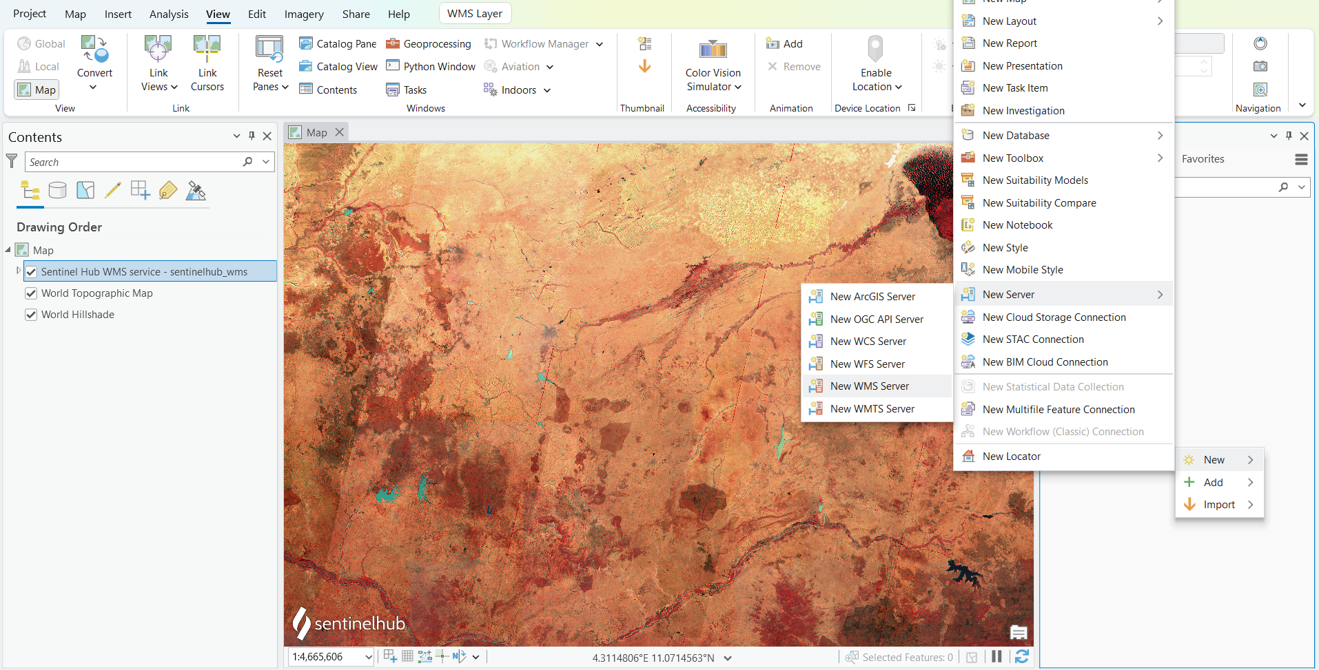 ArcGIS Pro Adding a New WMS Server Connection