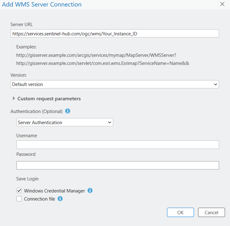 ArcGIS Pro Validate and Save WMS Server Connection
